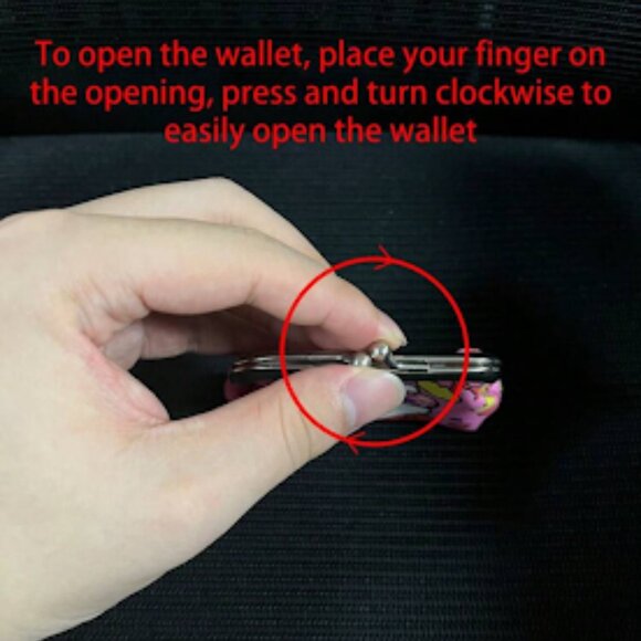 Adorable Hello Kitty Kiss Lock Coin Purse~ Pink Sitting (H8) - Picture 2 of 3